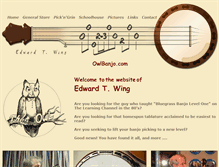 Tablet Screenshot of owlbanjo.com